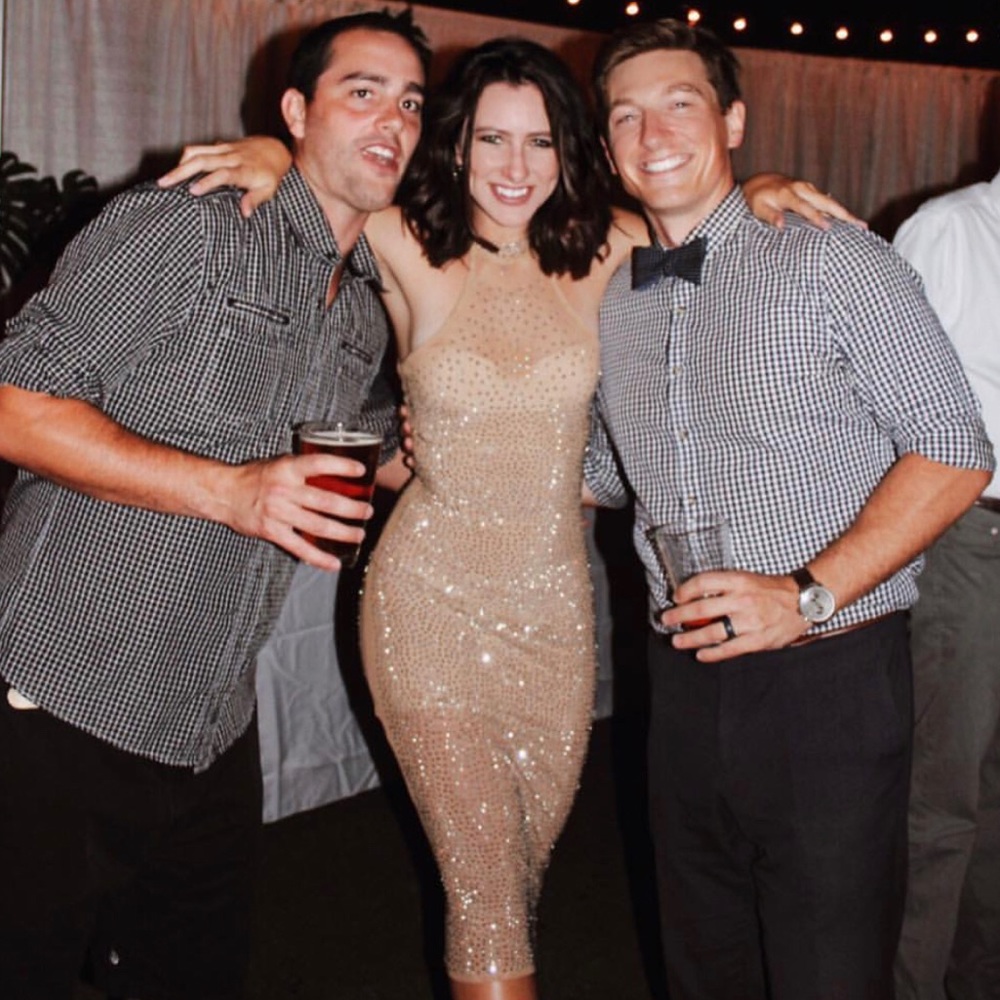Nude / shear crystal beaded bodycon dress